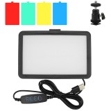 Cumpara ieftin Mini panou Bi Color 160 LED, 4 filtre de culoare, alimentare USB, 2 filete universale 1 4 si adaptor patina cu filet 1 4 inclus
