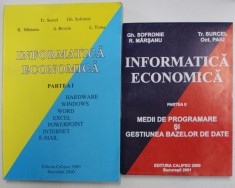 INFORMATICA ECONOMICA PART. I-II de R. MARSANU...L. TOMA , 2000 , 2001