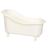 Suport Depozitare, Off White, 24x11x14cm, Formă Cada, Plastic, Baie