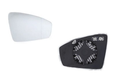 Geam oglinda exterioara cu suport fixare VW Tiguan, 05.2016-, Allspace, partea Dreapta, incalzit; sticla convexa; geam cromat, Aftermarket foto