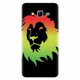 Husa silicon pentru Samsung Grand Prime, Rasta Color Lion