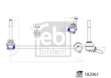 FEBILSTEIN 182961 Brat/bieleta suspensie stabilizator, Febi Bilstein