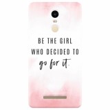 Husa silicon pentru Xiaomi Remdi Note 3, Quotes Pink
