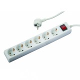 Prelungitor electric cu 6 prize, cablu 1,5 m si &icirc;ntrerupator Makalon