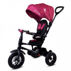 Tricicleta pliabila cu roti gonflabile Pentru Copii, Sun Baby 014 Qplay Rito - Purple Unicorn foto