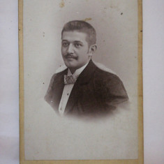 Foto veche carton CDV atelier Kossak Jozsef, Timisoara/ Temesvar, 1901, tanar