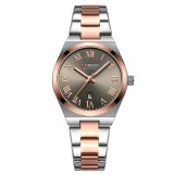 Ceas Dama CURREN Elegant, Quartz, Cadran cu Cifre Romane, Bratara din Otel Inoxidabil, Calendar, Rezistent la Apa