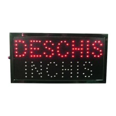 Panou cu reclama luminoasa LED Deschis-Inchis, 48,5 x 25.5 cm