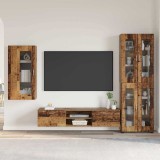 Cumpara ieftin Set comoda TV FLORIN 3 buc. 150 x 39 x 30 cm Lemn vechi