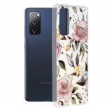 Cumpara ieftin Husa pentru Samsung Galaxy S20 FE / S20 FE 5G, Techsuit Marble Series, Chloe White