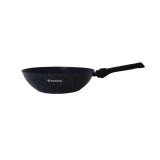 Cumpara ieftin Tigaie Wok Marmorata Herzog HR 3616, 28cm, Maner Detasabil, Capac Sticla cu Aroma, Compatibila Inductie