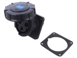 Conector alimentare AC trifazat 63A 230V IP67 mamă