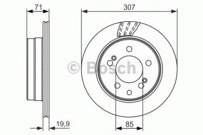 Disc frana SSANGYONG REXTON (GAB) (2002 - 2012) BOSCH 0 986 479 665 foto