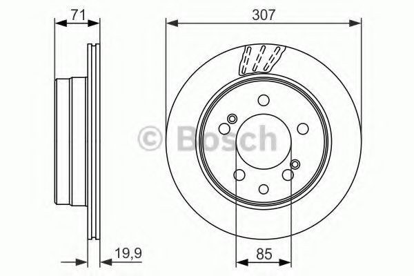 Disc frana SSANGYONG REXTON (GAB) (2002 - 2012) BOSCH 0 986 479 665