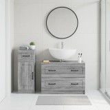 Cumpara ieftin Set de dulapuri pentru baie, 2 piese UTRECHT Sonoma gri