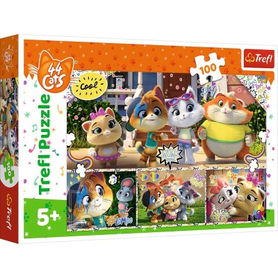 PUZZLE TREFL 100 44 PISICI PRIETENII foto