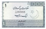 PAKISTAN █ bancnota █ 1 Rupee █ 1975-81 █ P-24A █ semnatura 2 █ UNC necirculata