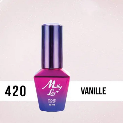 Lac gel MOLLY LAC UV/LED gel polish Madame French - Vanille 420, 10ml foto