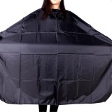 Pelerina pentru coafor si frizerie 140-125 cm impermeabila prindere scai negru
