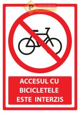 Indicator pentru interzicerea bicicletelor foto