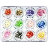 Fimo Nail Art - kit decorativ pentru unghii, 12buc, INGINAILS