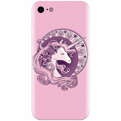 Husa silicon pentru Apple Iphone 6 / 6S, Purple Unicorn foto