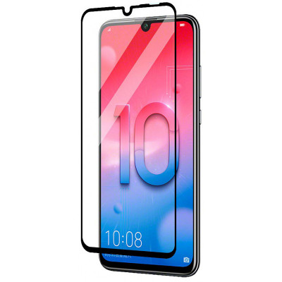 Folie Protectie Ecran OEM pentru Huawei P Smart (2019), Sticla securizata, Full Face, Full Glue, 6D, Neagra foto