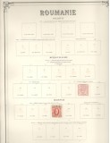 ROMANIA.1864/1974 ALBUM Y&amp;T 2 (doua) buc. Colectie cronologica timbre stampilate
