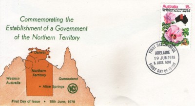 Australia 1978 - infiintarea Guvernului Teritoriului de Nord, FDC foto