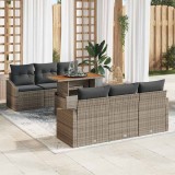 VidaXL Set de canapele pentru grădină cu pernă Gri 100 x 55 x 73 cm