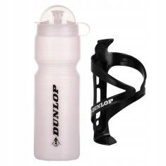 Bidon transparent si suport negru, DUNLOP, capacitate 750ml Cod:A767