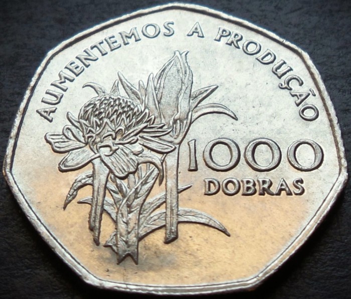 Moneda exotica 1000 DOBRAS - SAO TOME &amp; PRINCIPE, anul 1997 * cod 866 = UNC
