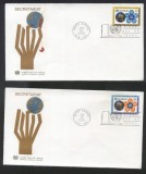 UN New York 1968 UNO secretary Mi.196-197 FDC UN.094