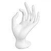 Suport Organizator Bijuterii, Model M&acirc;nă, Polyresin, Alb, 10x6.5x15.5 cm, Oem