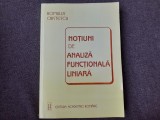 NOTIUNI DE ANALIZA FUNCTIONALA LINIARA de ROMULUS CRISTESCU , 1998