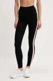 P.E Nation leggins de antrenament Highgate culoarea negru, cu imprimeu, 252G089