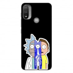 Husa compatibila cu Motorola Moto E20 Silicon Gel Tpu Model Rick And Morty Connected