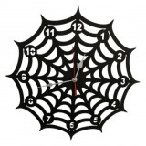 Ceas de perete metalic Krodesign Spider, diametru 50 cm, negru, VivaTechnix