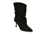 Botine elegante EPICA negre, AC5872, din piele intoarsa