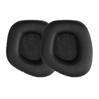 Set 2 Perne de urechi pentru casti Corsair Void Pro RGB Elite, Kwmobile, Negru, Piele ecologica, 59154.01 foto