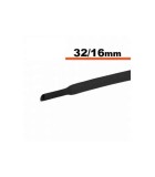 Tub termocontractibil negru 32mm/ 16mm 0.5m
