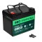 Baterie fără &icirc;ntreținere Green Cell Cube AGM VRLA IP54 12V 33Ah pentru mașini de tuns iarba, scutere, bărci și scaune cu rotile