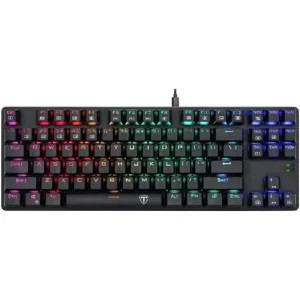 Tastatura Gaming T-Dagger Bora Black Rainbow Mecanica Blue Switch foto