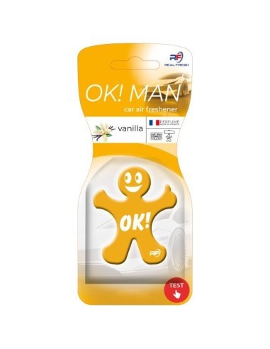 Odorizant auto Real Fresh, OK!MAN Polimer Vanilla