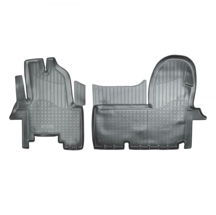 Set de 2 covorase cauciuc 3D stil tavita premium pentru Iveco Daily IV,4 si V,5 2006-2014