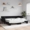 vidaXL Pat de zi cu extensie, negru, 90x190 cm, catifea