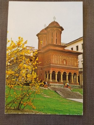 CPIB 23149 CARTE POSTALA - BUCURESTI. BISERICA CRETULESCU, CIRCULATA, 1975, TIMBRU foto