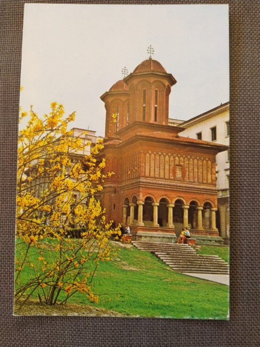 CPIB 23149 CARTE POSTALA - BUCURESTI. BISERICA CRETULESCU, CIRCULATA, 1975, TIMBRU