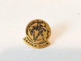 Insigna LEADER CLUB, metal, 2.5cm, colectie, vintage