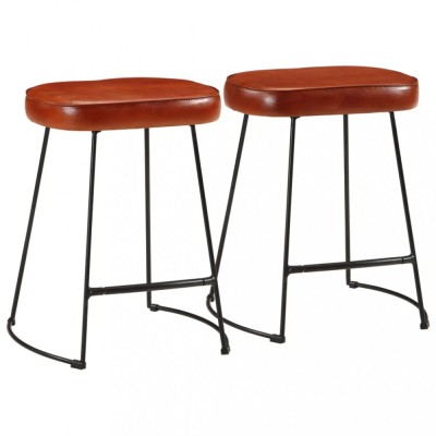 Gossi scaune de bar, 2 buc., maro inchis, 40x29,5x53 cm foto